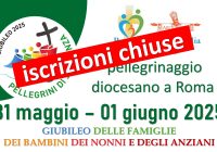 ISCRIZIONI CHIUSE!                                                   GIUBILEO DELLE FAMIGLIE DEI BIMBI DEI NONNI E DEGLI ANZIANI