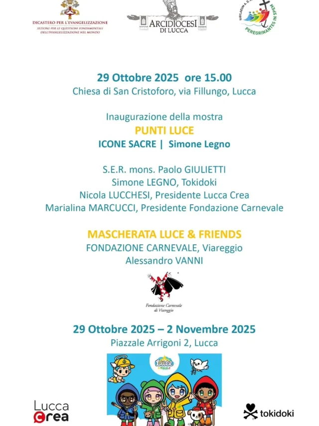 Non mancate!
#Lucca chiesa di San Cristoforo
ore 15 mercoledì 29 ottobre📌